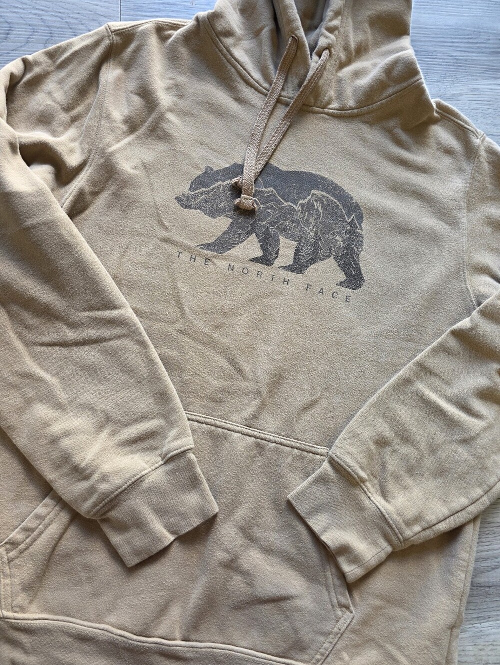 The North Face Men’s Tan Graphic Bear Hoodie
